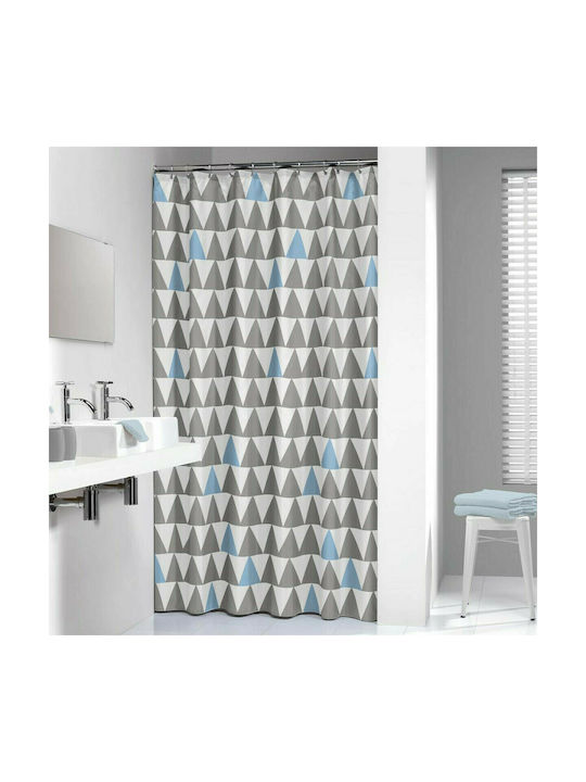 Sealskin Nordic Fabric Shower Curtain 180x200cm Light Blue 210921320