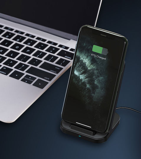 Rockrose Ασύρματος Φορτιστής (Qi Pad) 10W Μαύρος (Airwave)