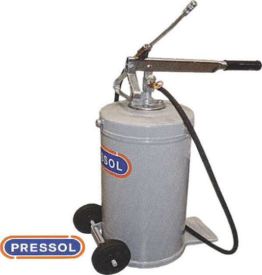 Pressol 17792 Γρασαδόρος Χειρός Τροχήλατος 16kg με Εύκαμπτο Λάστιχο