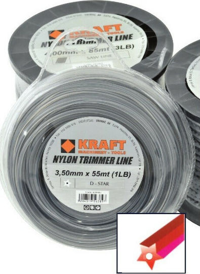 Kraft D-Star Μεσινέζα Αστεροειδής Μήκους 75m και Πάχους 3mm