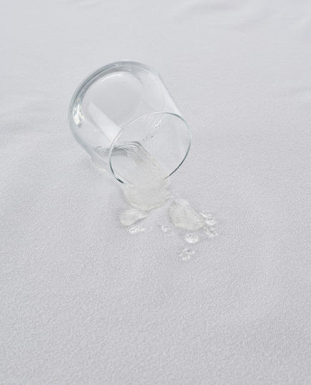 Mc Decor Protective Cover Single Waterproof with Elastic Bands White 100x200cm