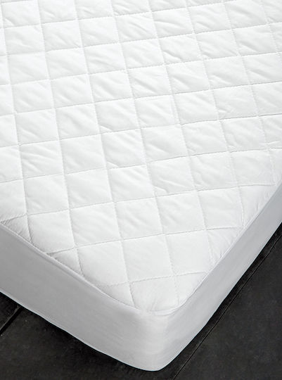 Vesta Home Schutzauflage Einzel mit Rock Eκάβη Weiß 90x200+25cm