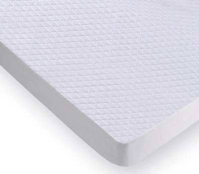 La Luna Super-Double Quilted Mattress Cover Fitted Elegance White 170x200+30cm