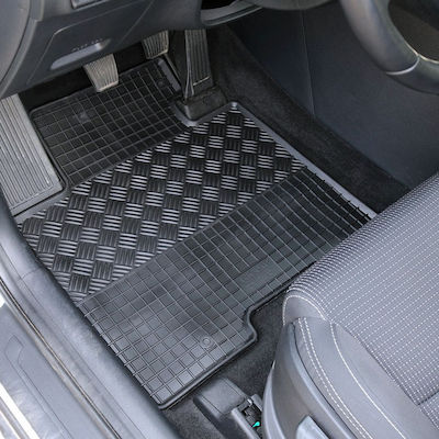 Rigum Set of Front and Rear Mats 4pcs from Rubber for Mitsubishi Space Star Black