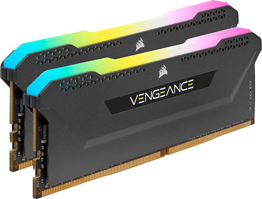 Corsair Vengeance RGB Pro SL DDR4 32GB RAM με 2x16GB Modules και Ταχύτητα 3200 για Desktop