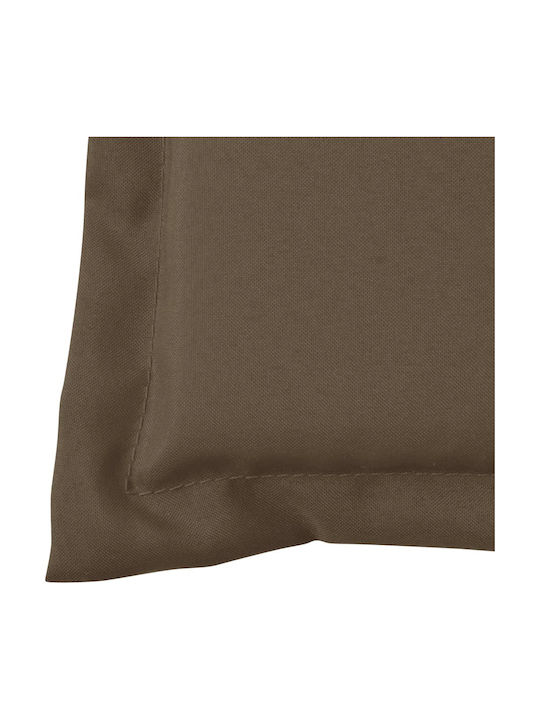 vidaXL Waterproof Bench Cushion for Garden Bench Taupe 120x50cm