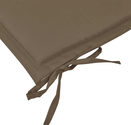 vidaXL Pernă Waterproof Pentru Bancă De Grădină Taupe 120x50cm