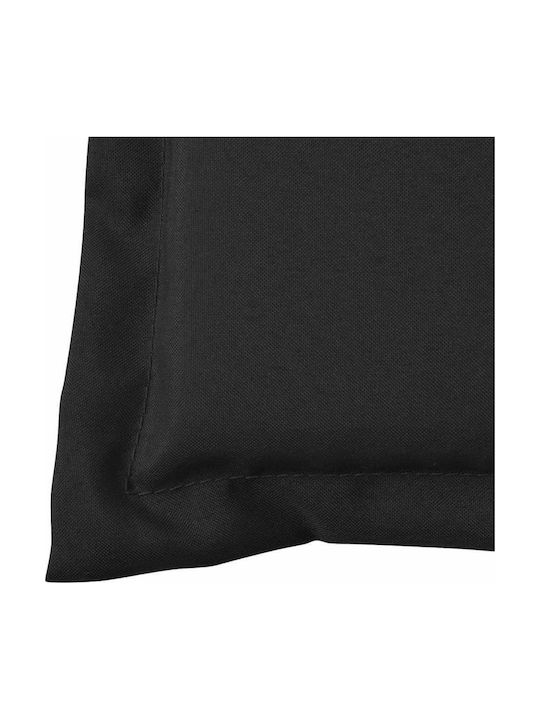 vidaXL Waterproof Bench Cushion for Garden Bench Black 120x50cm