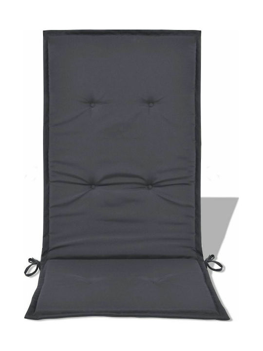 vidaXL Waterproof Garden Chair Cushion with Backrest Green 2 Pieces 120x50cm