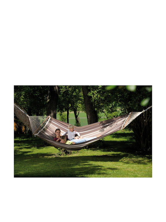 Amazonas Palacio Hängematte Doppelter Stoff Cafe 240x160cm