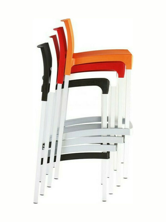 Stool for Bar Outdoor Gio Black 39x45x75cm