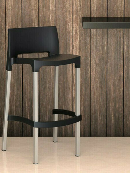 Stool for Bar Outdoor Gio Black 39x45x75cm
