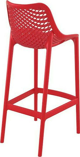 Stool for Bar Outdoor Air Bar 75 Red 45x53x105cm