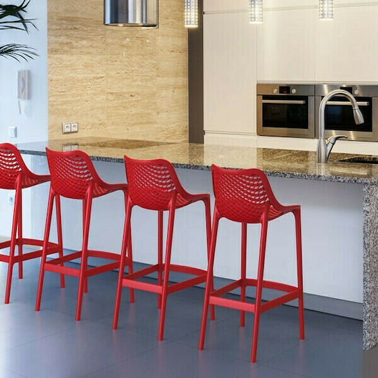 Stool for Bar Outdoor Air Bar 75 Red 45x53x105cm