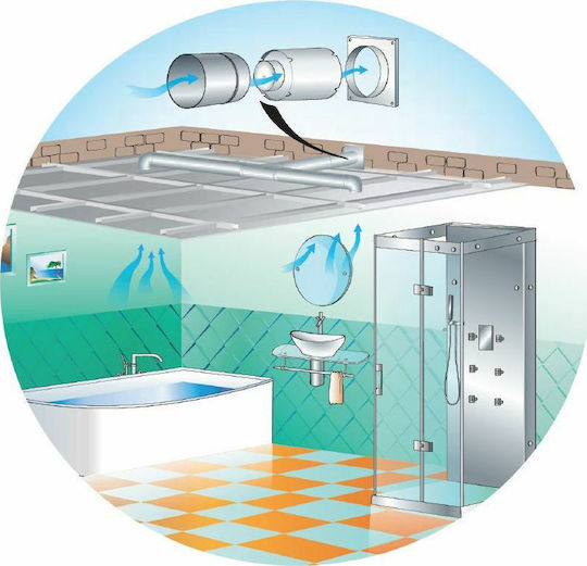 Vents Indoor Pipe Fan D125 Air Valve 590911.0004