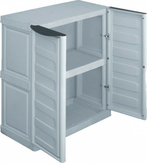 Double-Leaf Cabinet Made of Polypropylene with 1 Shelf 70x39x85 cm