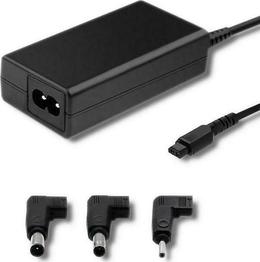 Qoltec Φορτιστής Laptop 65W 19V 2.1A για Sony / Samsung χωρίς Καλώδιο Τροφοδοσίας και με σετ βυσμάτων
