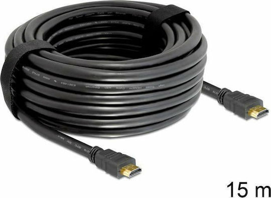 DeLock HDMI 1.4 High Speed 1080p 120Hz Cable HDMI Male - HDMI Male 15m Black