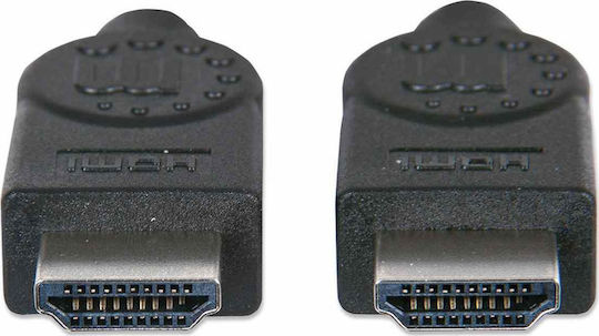 Manhattan W Ethernet HDMI 1.4 High Speed 1080p 120Hz Cable HDMI Male - HDMI Male 7.5m Black
