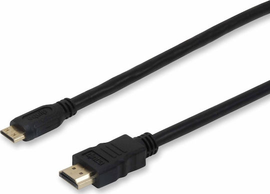 Equip HDMI 1.4 High Speed 1080p 120Hz Cable HDMI male - mini HDMI male 2m Μαύρο