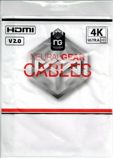 NG HDMI 2.0 Premium High Speed 4K 60Hz HDR Cable HDMI male - HDMI male 1m Μαύρο