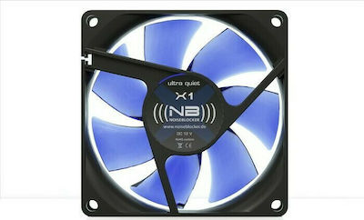 Noiseblocker BlackSilent X2 Case Fan 80mm με Σύνδεση 3-Pin