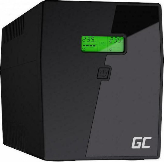 Green Cell Power Proof UPS Line-Interactive 2000VA 1200W with 4 Schuko Power Plugs