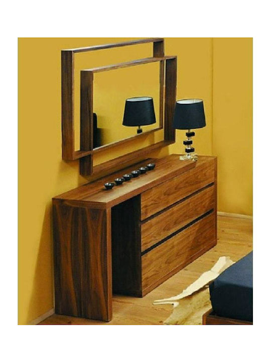 Memory L2013 Wooden Makeup Dressing Table Walnut 110x44x72cm