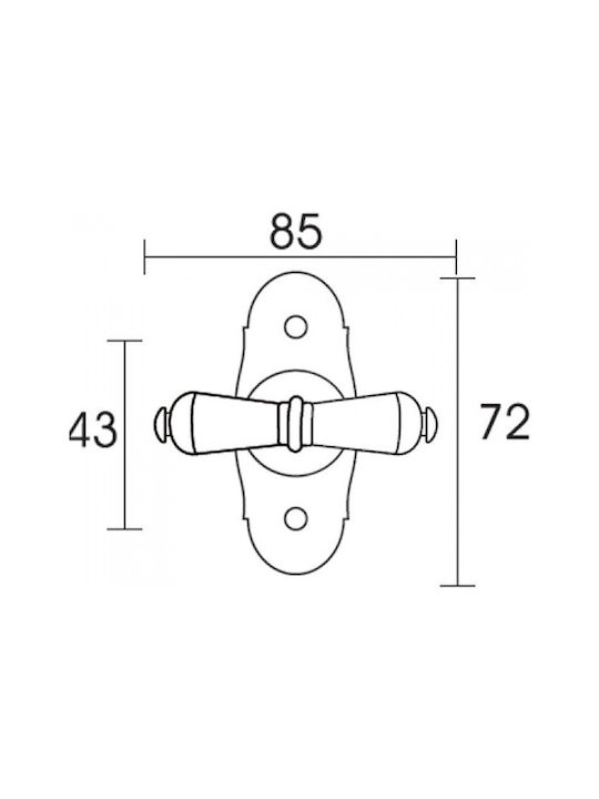 Conset C955 Latch Window Φυσικό Σίδηρο