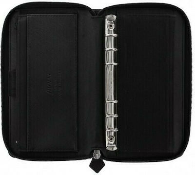 Filofax Saffiano Personal Compact Zip Organizer Black