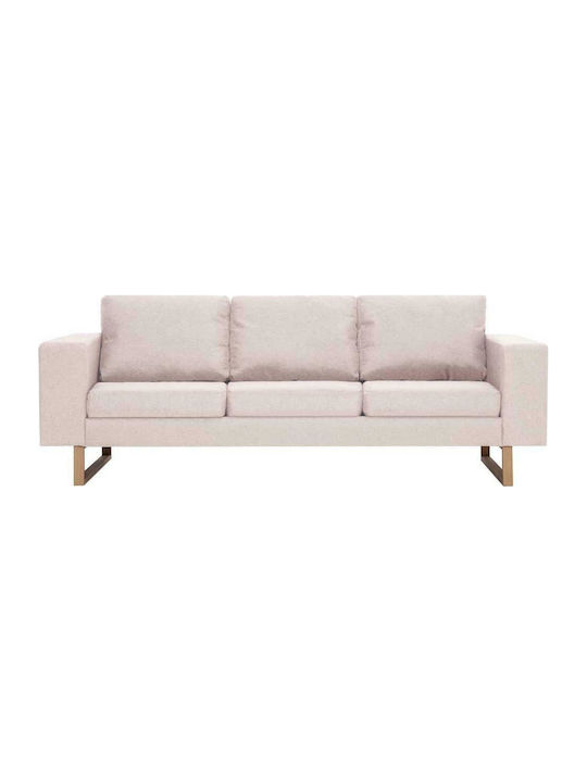 Living Room Furniture Set 3-Seater & 2-Seater Ecru