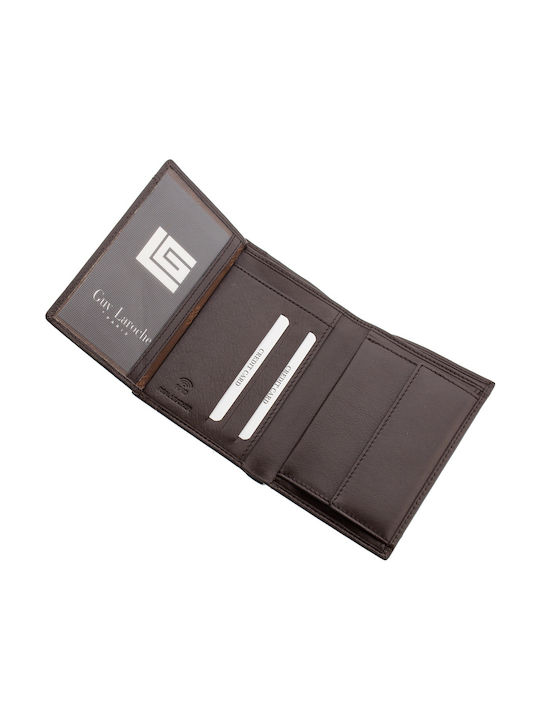 Guy Laroche 22303 Men's Leather Wallet with RFID Brown