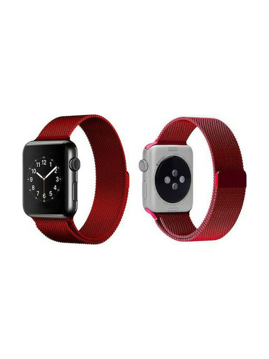 QuickFit Milanese Wearable Strap Red (Apple Watch 38/40/41/42mm) QuickFit Milanese Wearable Strap Red (Apple Watch 38/40/41/42mm)