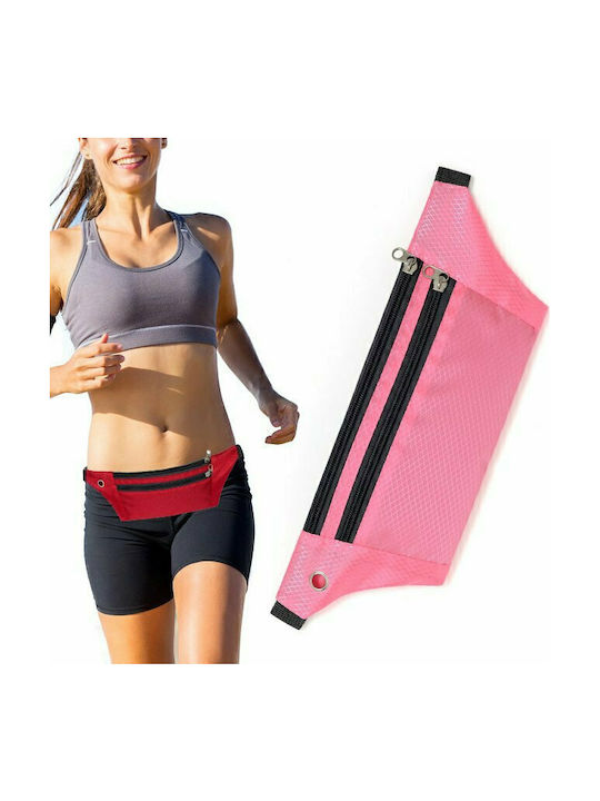 Hurtel Ultimate Running Γυναικείο Τσαντάκι Μέσης για Τρέξιμο Ροζ