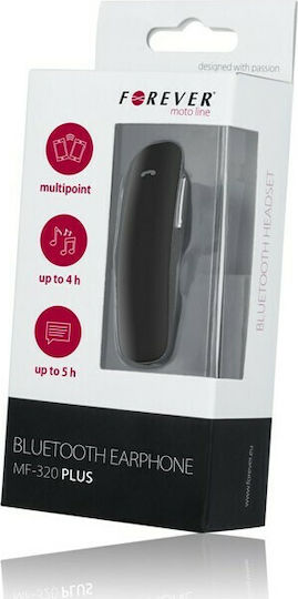 Forever MF-320 Plus Earbud Bluetooth хендсфри Слушалка Черен