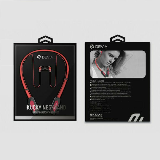 Devia Kucky In-ear Bluetooth Handsfree Earphones Red