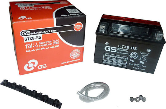 GS Baterie Motocicleta YTX9-BS 120A cu Capacitatea 8Ah