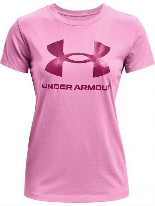 Graphic Damen T-Shirt Fuchsie