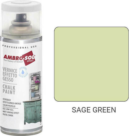 Ambro-Sol Chalk Paint Spray of Chalk Paint Sage Green 400ml V404VS