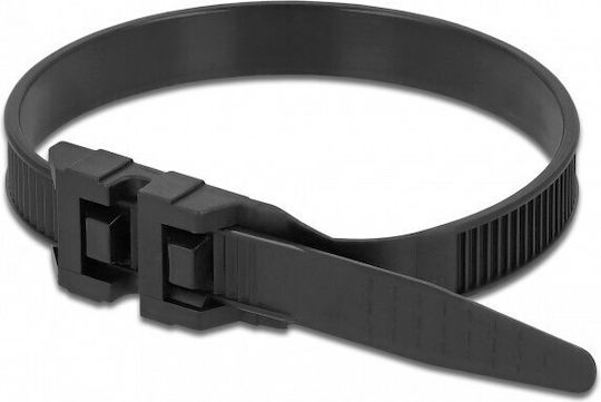 DeLock Plastic Cable Ties 1000mmx9mm In Black Colour 10 Pieces 18891