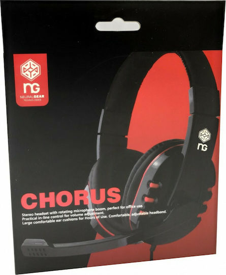 NG Chorus Over Ear Multimedia Ακουστικά με μικροφωνο και σύνδεση 3.5mm Jack