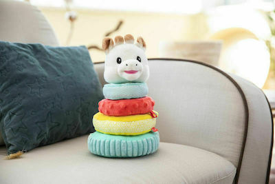 Sophie La Girafe Stacking Toy Πυραμίδα Σόφι made of Fabric with Sounds for 6++ Months