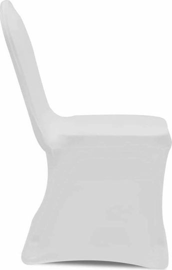 vidaXL Elastic Cover for Chair White 12pcs 279090