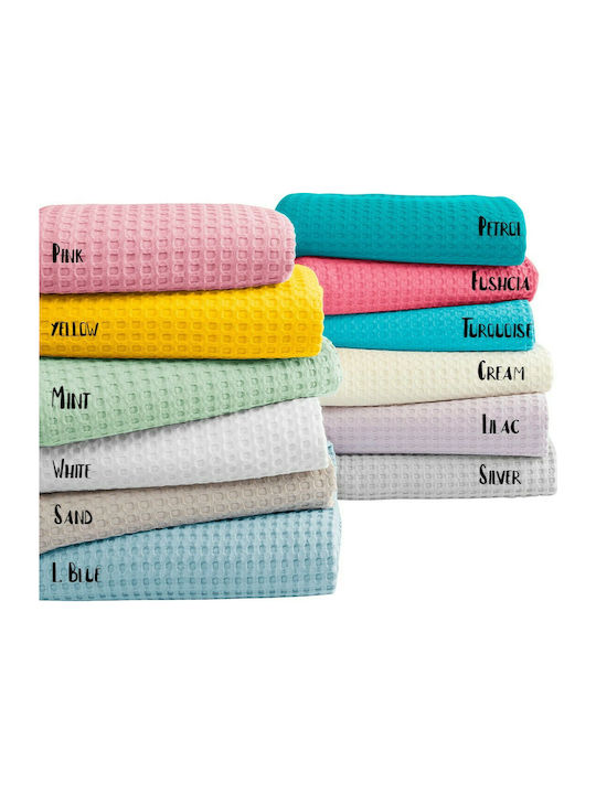 Beauty Home Pique Blanket Single 170x240cm Beige 1990PIMO-sand