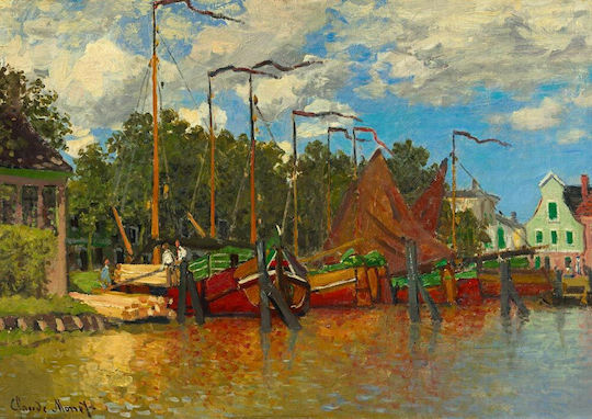 Museum Series Claude Monet Boote bei Zaandam Puzzle 2D 1000 Teile