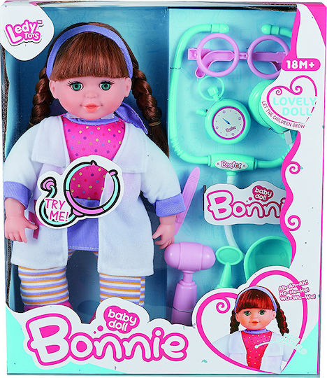 Zita Toys Baby Doll Set Bonnie Doctor With Stethoscope For 1.5+ Years 36 cm
