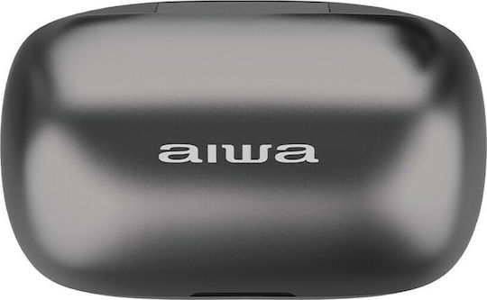 Aiwa EBTW-850 In-ear Bluetooth Handsfree Ακουστικά με Αντοχή στον Ιδρώτα και Θήκη Φόρτισης Μαύρα
