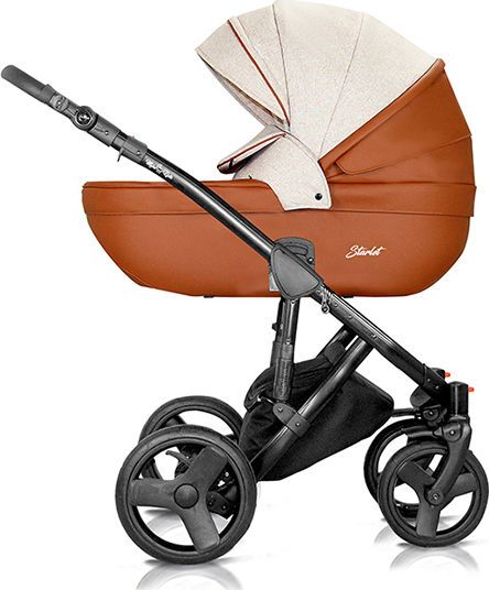 Milu Kids Starlet Eko Adjustable 2 in 1 Baby Stroller Suitable for Newborn Moka 13.10kg