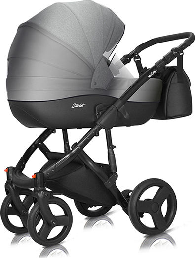 Milu Kids Starlet Eko Adjustable 2 in 1 Baby Stroller Suitable for Newborn Moka 13.10kg