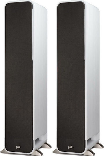 Signature S60e Paar Hi-Fi Lautsprecher Boden 300W 3 Anzahl von Fahrern B29.64xT39.88xH113.03cm. Weiß